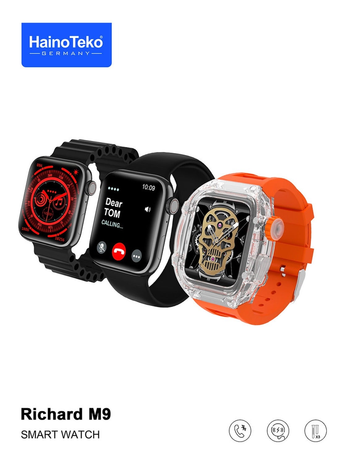 Haino Teko Germany Richard M9 Smart Watch With…