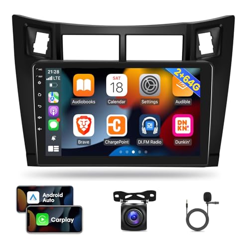 Compare 2G64G Car Radio for Toyota Yaris 20082011 9 inch Android Touch Screen Car Stereo CarplayAndroid Auto1080PHiFi AudioBluetoothWiFi AHD Backup Camera MIC at KSA Price