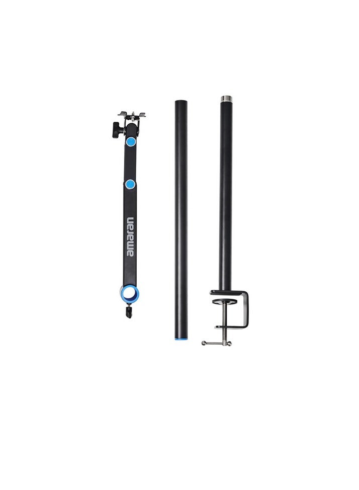 Compare Aputure Amaran Desk Clamp Stand for Verge & Verge Max Black – Adjustable Desktop Mounting Arm for LED Lights, Cameras & Accessories at KSA Price