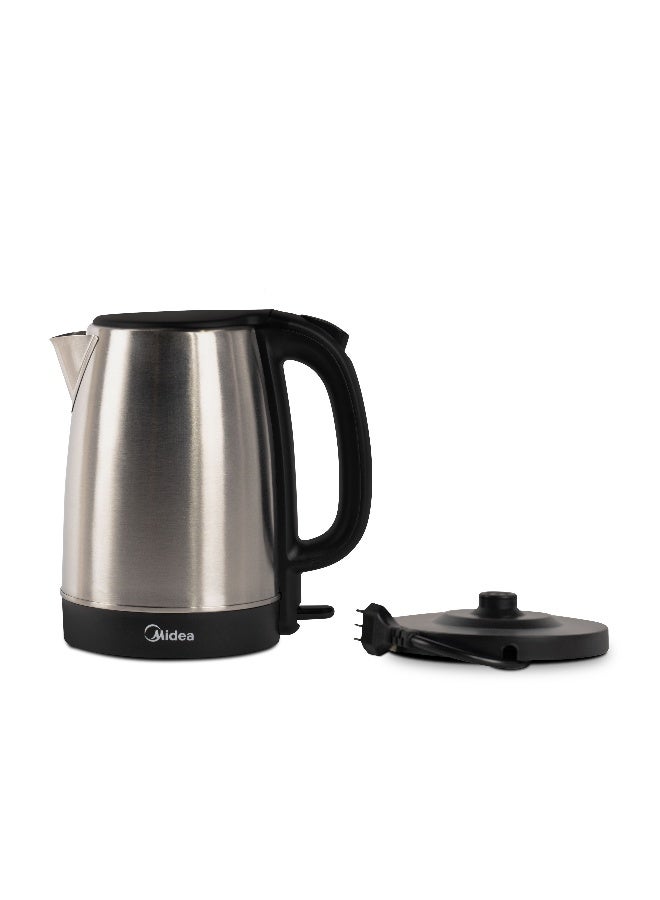 Compare Midea Stainless Steel Electric Kettle Cordless 1.7 L MK17S32A2 SilverBlack 1.7 L 2200 W MK17S32A2 SilverBlack at KSA Price