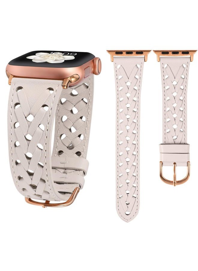 Leather Band Compatible with Apple Watch Band 38mm…