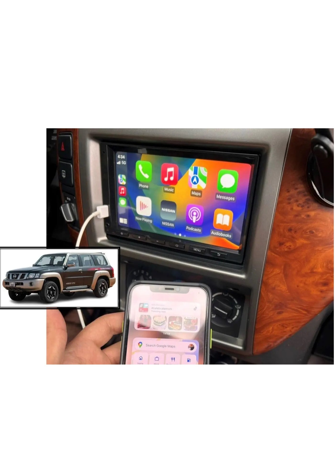 Compare Car Stereo For Nissan Patrol Y61 VTC Original Car Stereo Support Apple Carplay Touch Screen Usb Video Playback 7 Inch Screen Plug And Play Night View rear camera Included at KSA Price