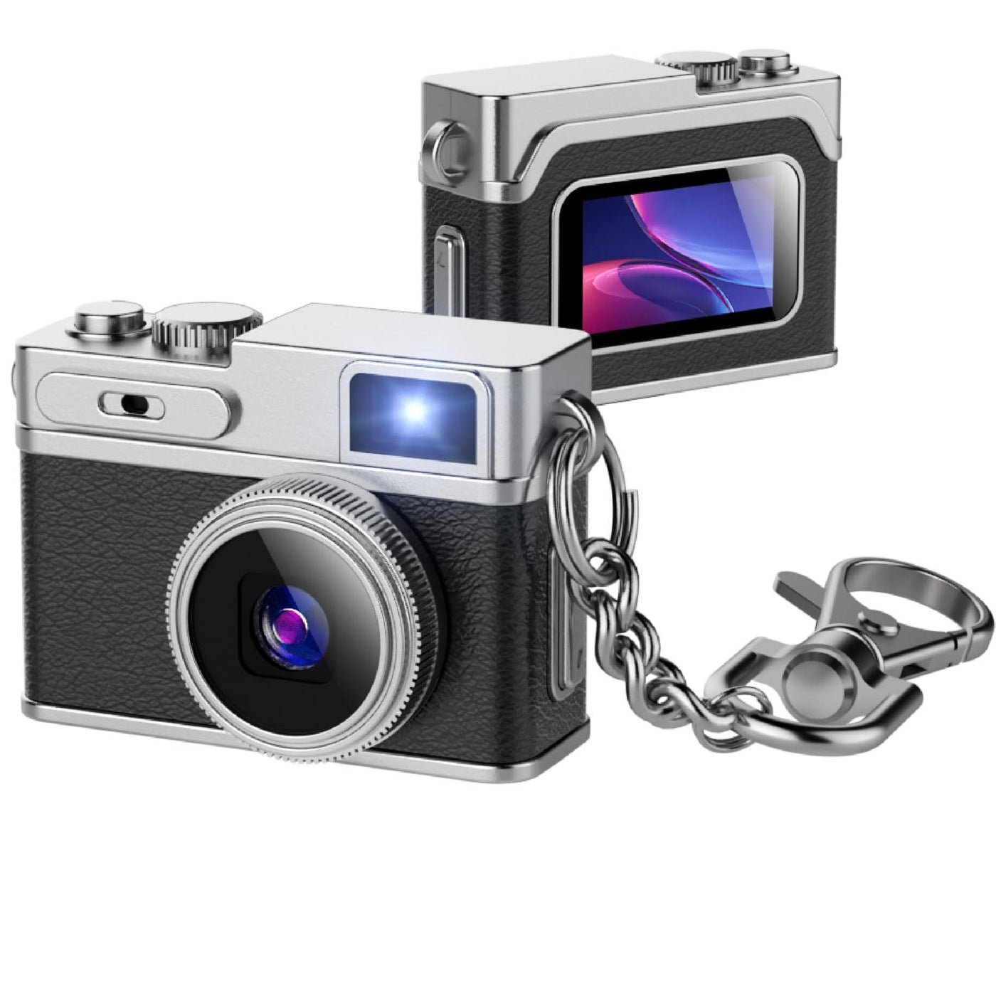 Compare Mini Digital Camera 1080P HD Tiny Retro Keychain Camera with 32GB Card, 0.96 Screen & OTG Adapter Military Green at KSA Price