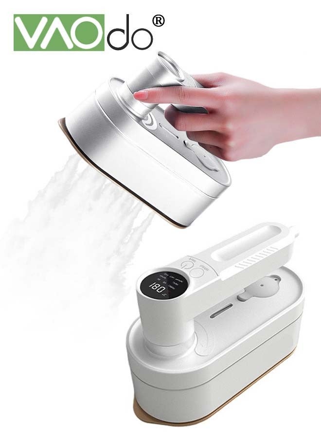 Compare Handheld Clothes Steamer FastHeat with Measure Cup 110ML Water Tank for Home Office and Travel Portable Travel Clothing Fabric Steamer with LED Display Contains Power Outage Protection Steamer at KSA Price