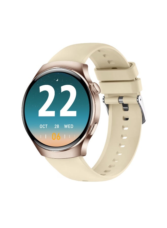 Compare Mens Outdoor Sports Smartwatch  Wireless Calling, Full Touch HD Screen, Multiple Sports Modes, Step and Calorie Counter, USB Rechargeable Silicone Strap  Ideal Gift for Him, Communication Device | Round Face Watch | Silicone Strap Watch at KSA Price