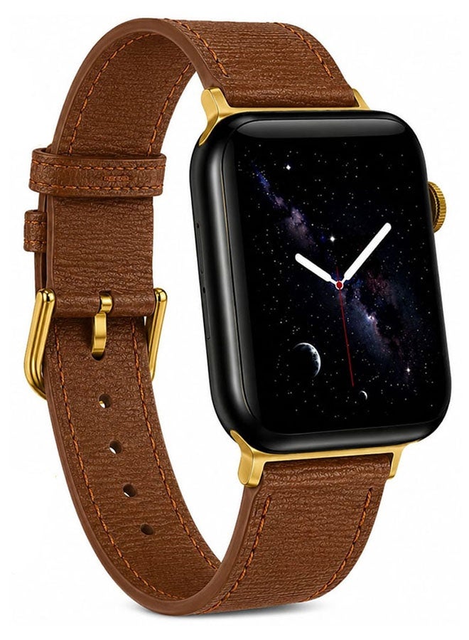 Leather Band Compatible with Smart Watch 42mm(Series…
