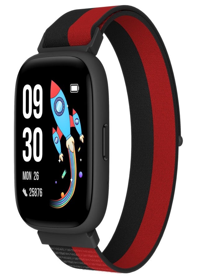 Compare BIGGERFIVE Smart Watch for Kids, 1.8 Fitness Tracker Watch Pedometer, Heart Rate, IP68 Waterproof, Sleep Monitor, Calorie Step Counter, Puzzle Game withWithout APP for Girls Boys Teens 516, Nylon at KSA Price