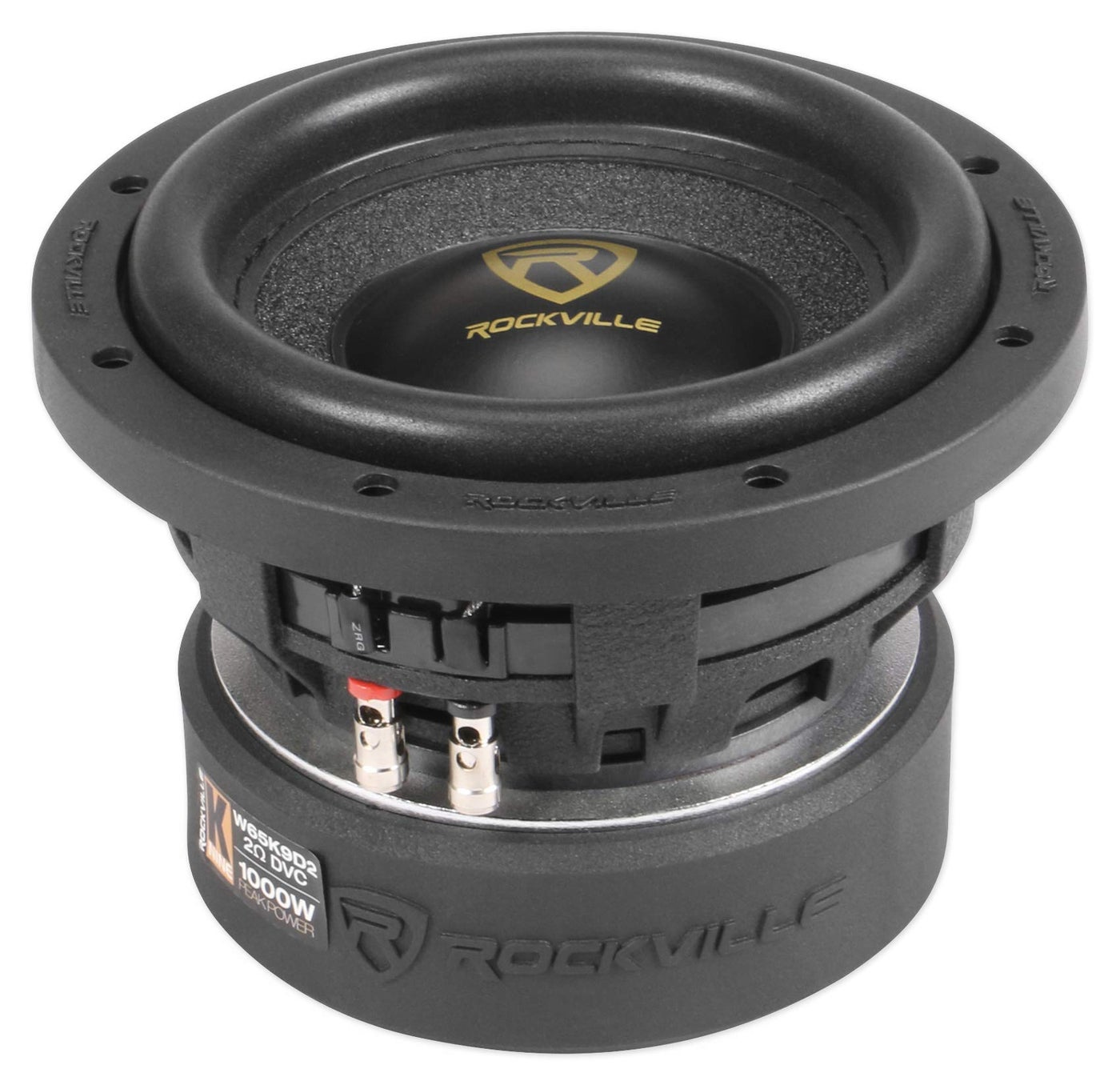 Compare Rockville W65K9D2 6.5 1000w Peak Car Audio Subwoofer Dual 2Ohm Sub 250w RMS CEA Rated at KSA Price