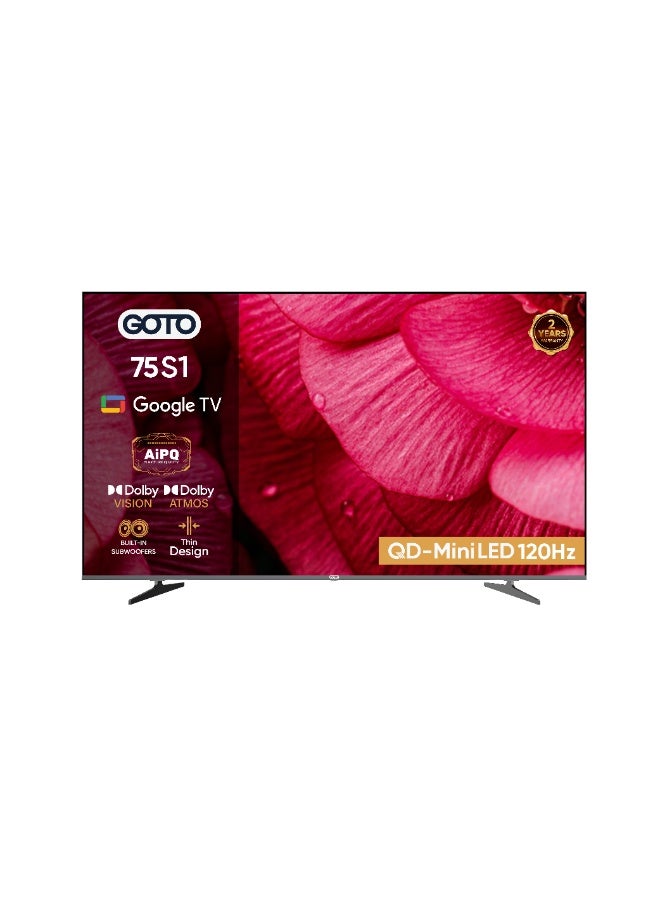 GOTO 75 inch Google TV 75S1 (2026), 4K UHD…