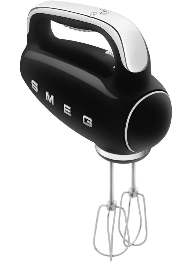 Compare Retro 50s Style Hand Mixer, 9 Speed Levels, 3 Stainless Steel Whisks, 1 Year Warranty HMF01BLUK black at KSA Price