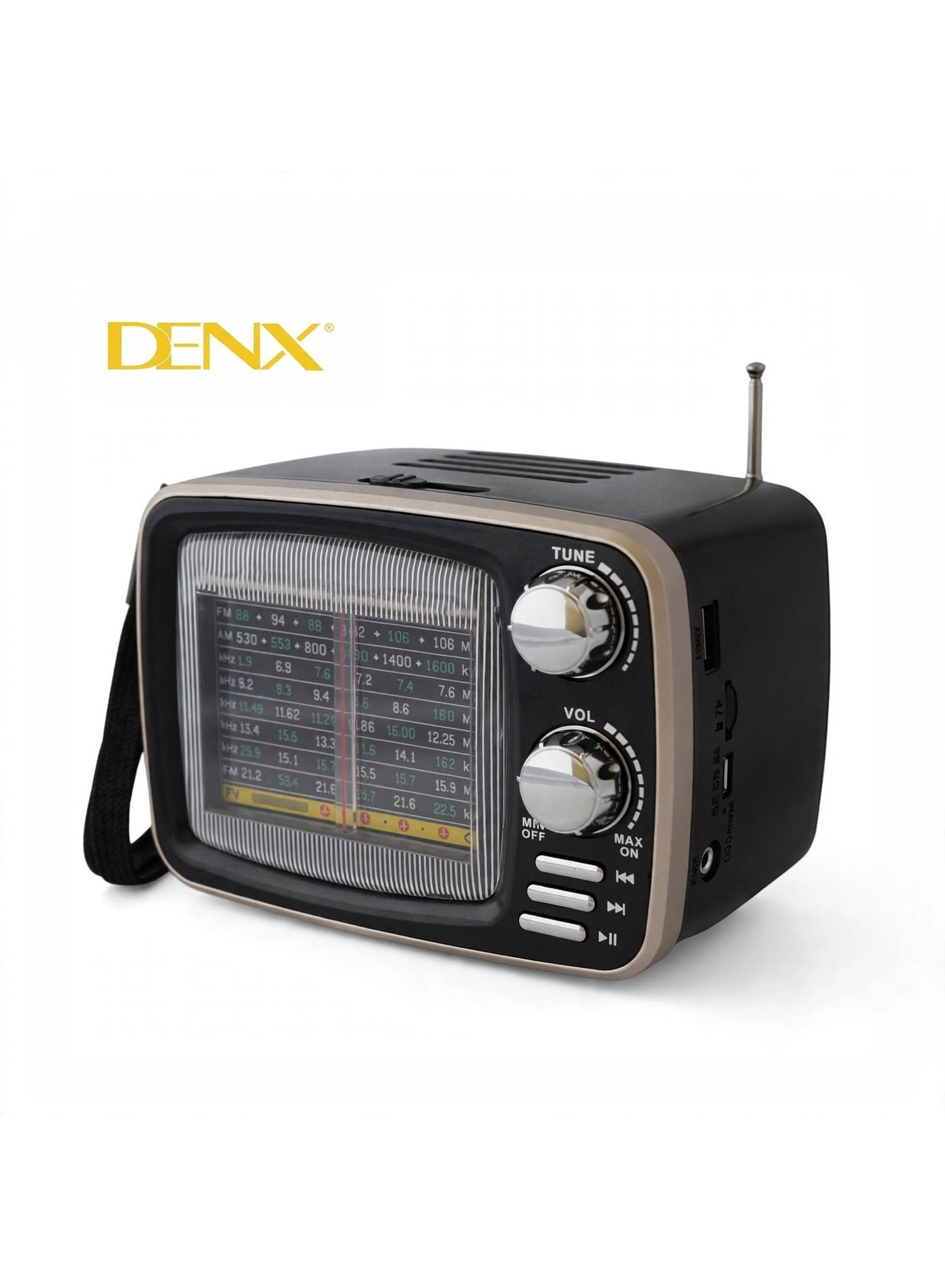 DX2447 Retro Hi-Fi Wireless Speaker with Multi-Band…