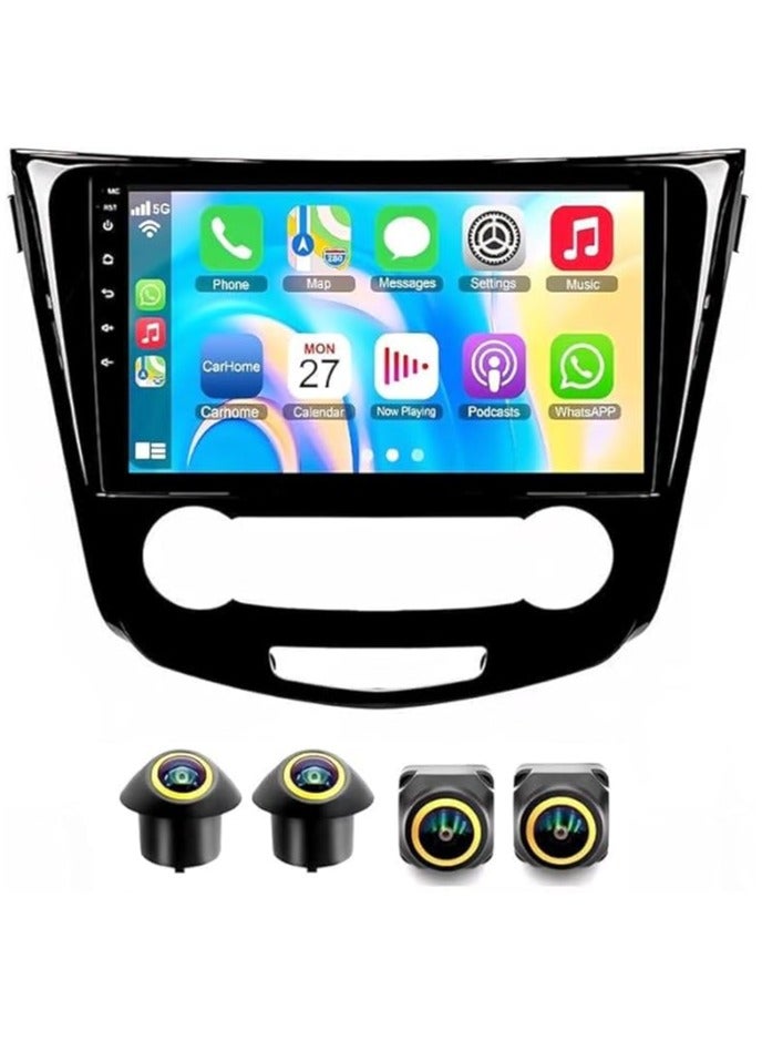 Compare Android Car Stereo for Nissan XTrail Rogue Qashqai 20142018 4GB RAM 64GB ROM Support Carplay, MLink WiFi BT, Radio GPS, 10 Inch IPS.QLED, Fast interface, Touch Screen with 360D Camera Included Manual AC at KSA Price