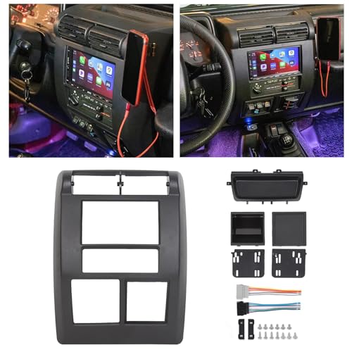 Compare HECASA Double DIN Dash Radio Bezel Compatible with 19972002 Jeep Wrangler TJ Radio Stereo Dash Bezel Center Trim Panel at KSA Price