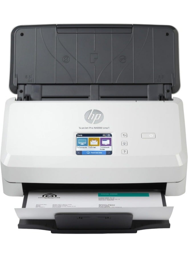 Compare ScanJet Pro N4000 snw1 Sheetfeed Scanner  6FW08A Black at KSA Price