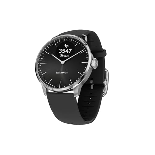 Compare Withings ScanWatch Light  Hybrid Smart Watch, Heart Rate Monitoring, Fitness Tracker, Cycle Tracker, Sleep Monitoring at KSA Price