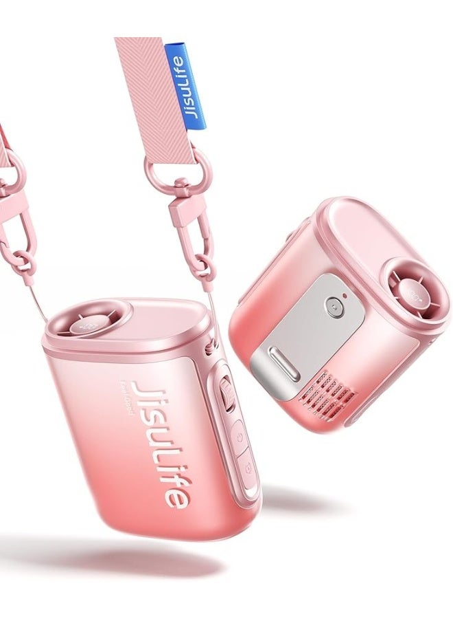 Compare Jisulife Neck Fan Life 5 Necklace Wearable Belt Fan 4500Mah  PINK at KSA Price