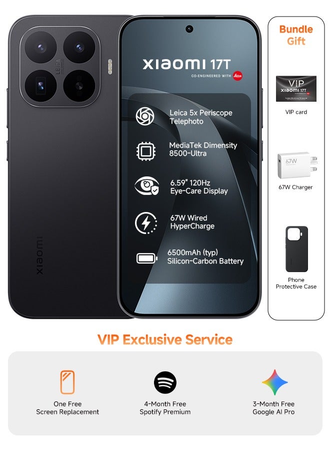 17T Dual SIM 5G Black 12GB RAM 256GB -…