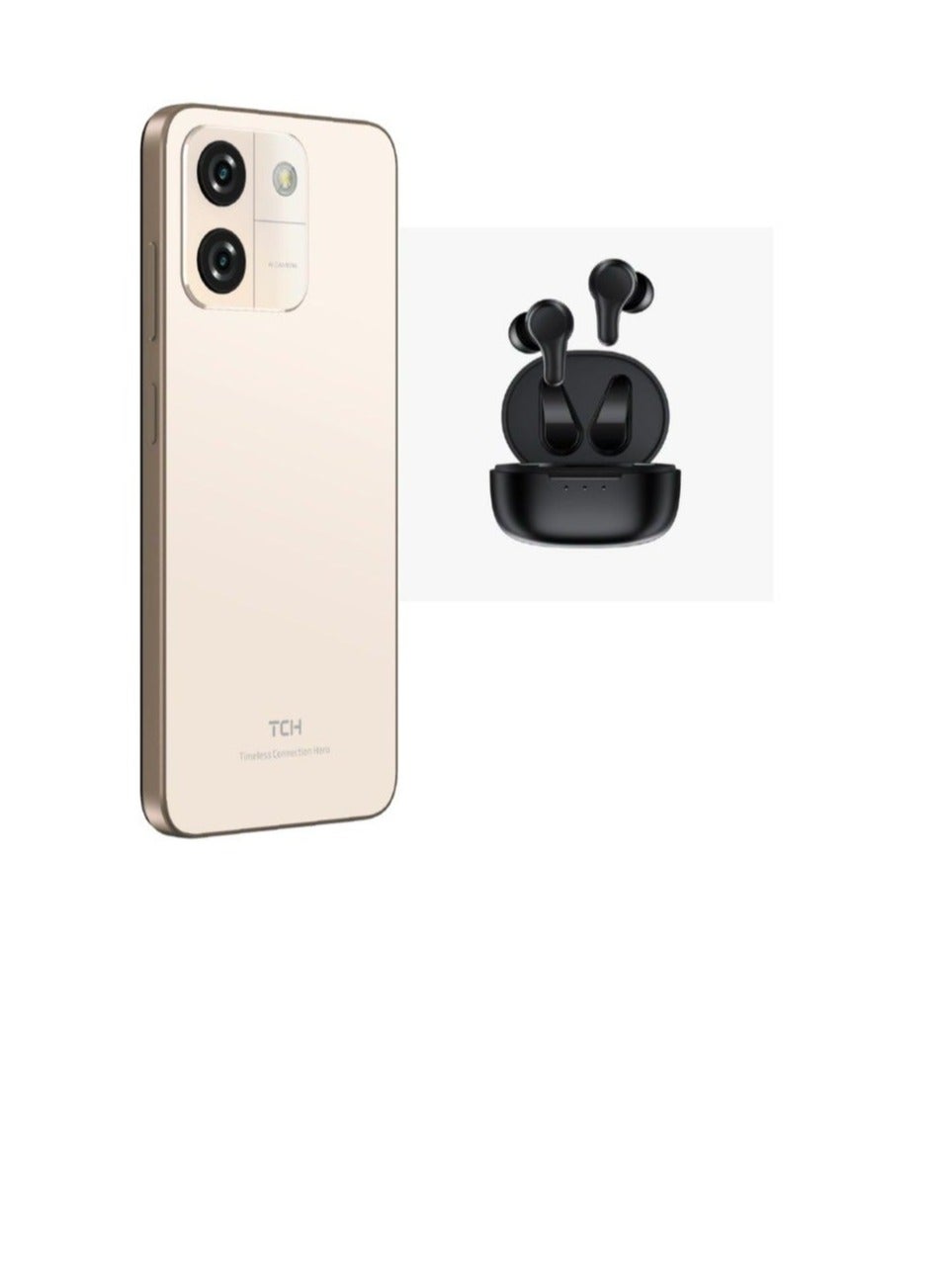 Compare TCH Neo Gold 4GB+4GB RAM 64GB Dual Sim International Version  + L30 Wireless Earbuds BlackInternational Version at KSA Price