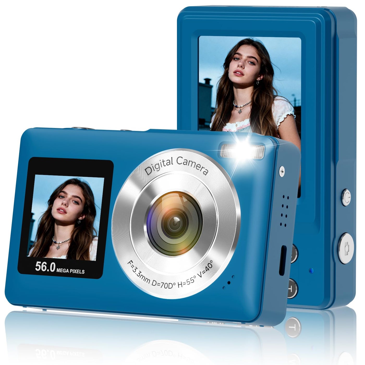 Digital Camera, 2026 Upgraded 56MP Dual Screens Camera…