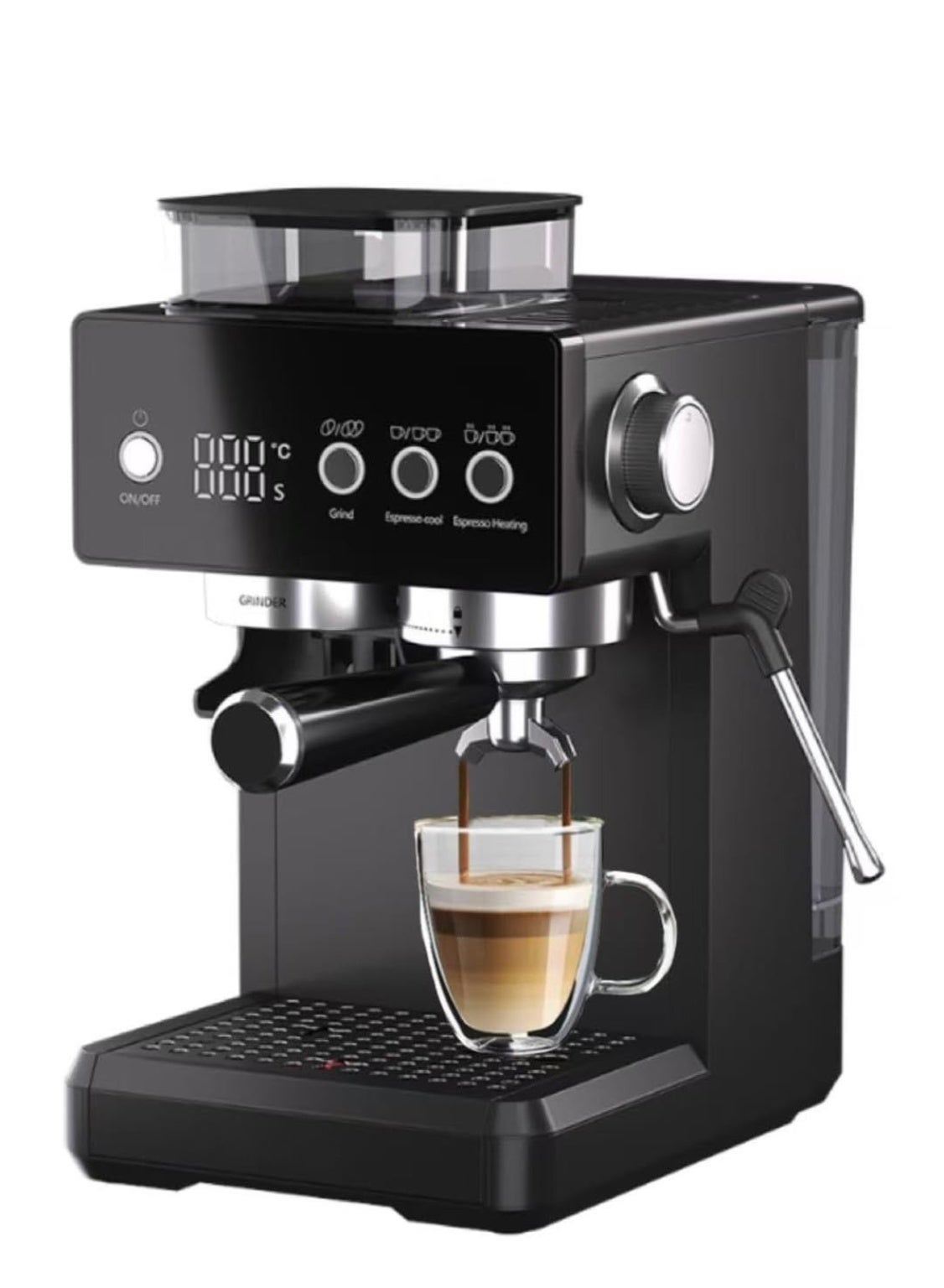 Wtrtr Espresso Machine Coffee, Built-in Coffee Grinder,Commercial…