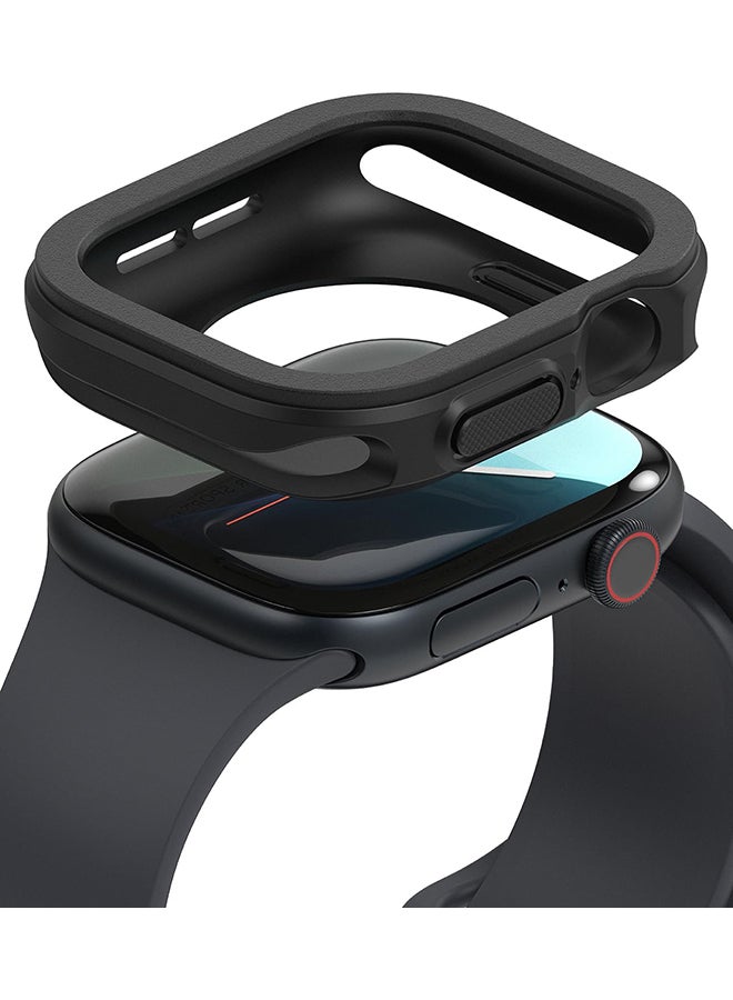 Compare Air Sports For Apple Watch 10 42mm Case Thin Soft Flexible Rugged TPU Raised Bezel Frame Shockproof Protective Button Cover  Black at KSA Price