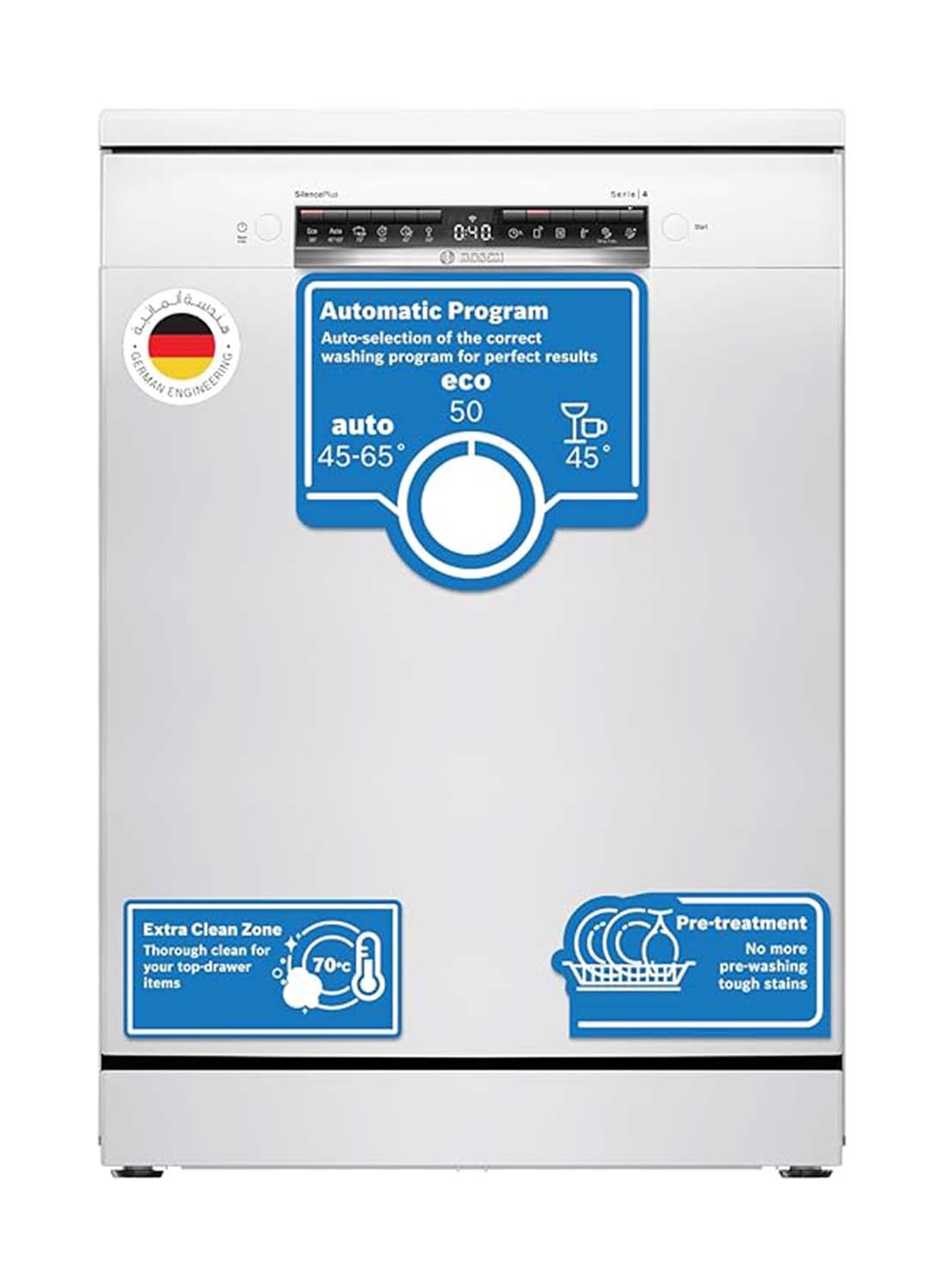 14 Place Settings, Free-Standing Dishwasher, 6…