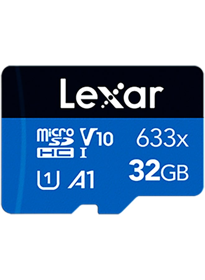 Compare 32GB HighPerformance 633x microSDXC UHSI Memory Card Blue 32 GB at KSA Price