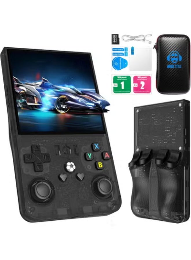Compare R36MAX Retro Handheld Game Console – 64GB Storage, 4.0 IPS Screen, Supports 4K Output – Black at KSA Price