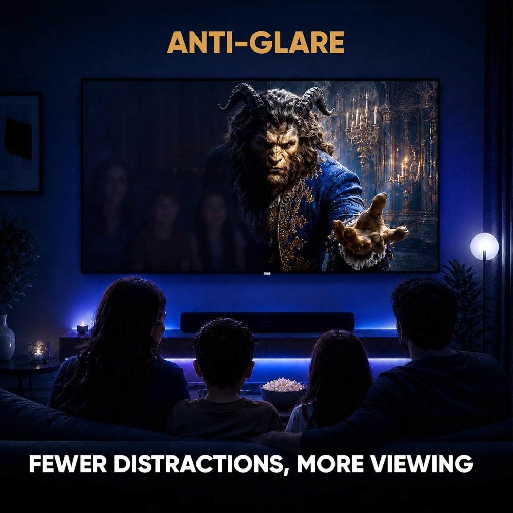Compare 75inch 4K QDMiniLED Google TV for living room use, black metal frame, ultrabright HDR110+ display with AiPQ upscaling and 120Hz native refresh rate at KSA Price