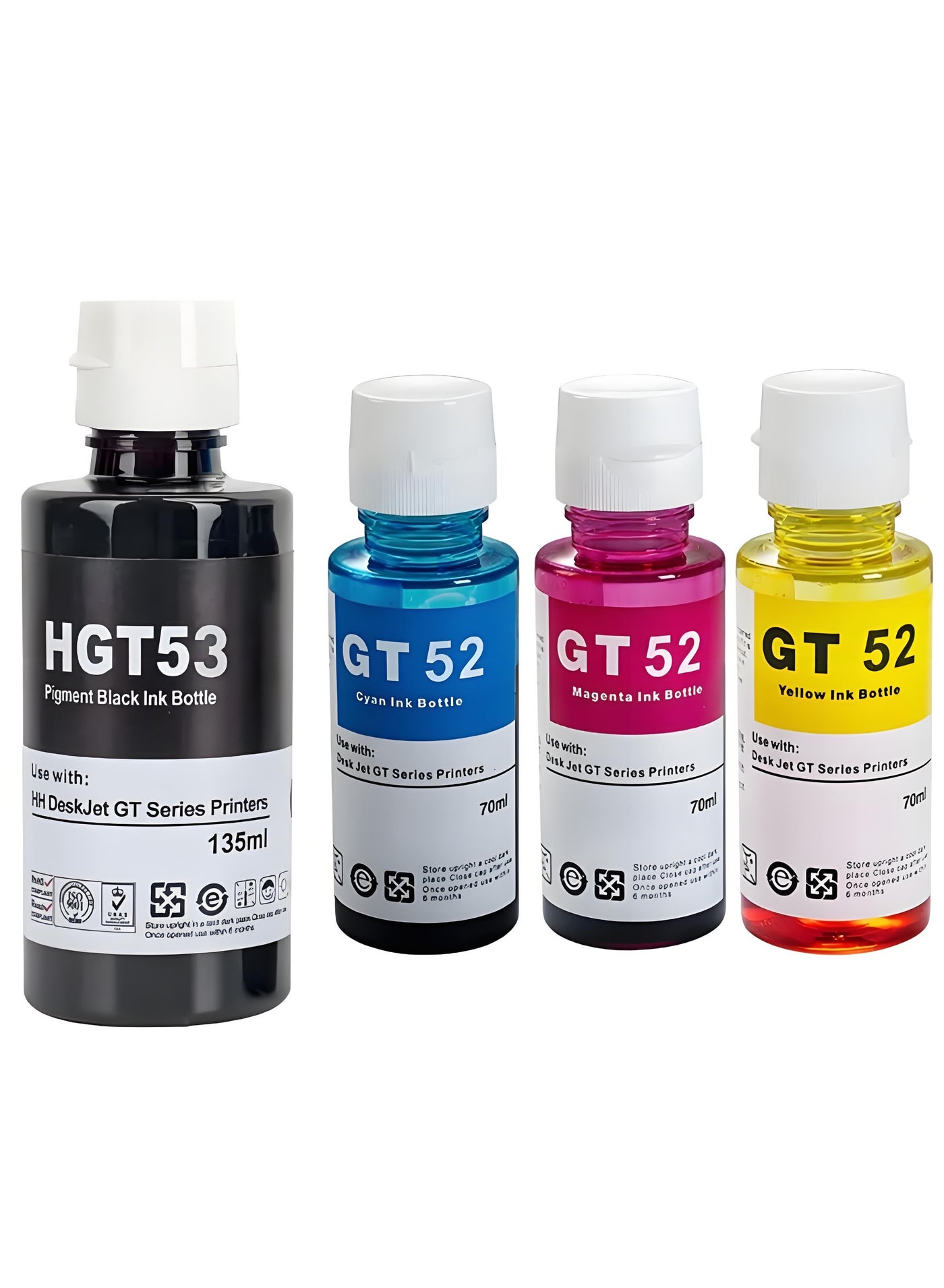 4-Piece Ink Refill Kit GT52 Compatible With…
