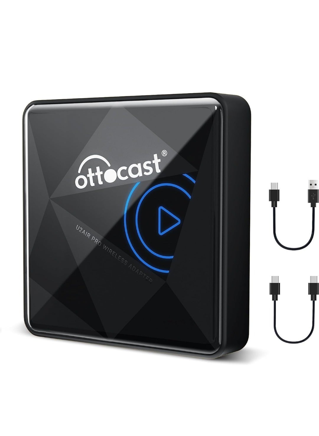 Compare OTTOCAST Wireless Carplay Adapter for iPhone, Wireless Apple Carplay Dongle for iOS Plug Play Automatic Connection Wireless Compatible with Factory Wired Carplay Vehicle at KSA Price