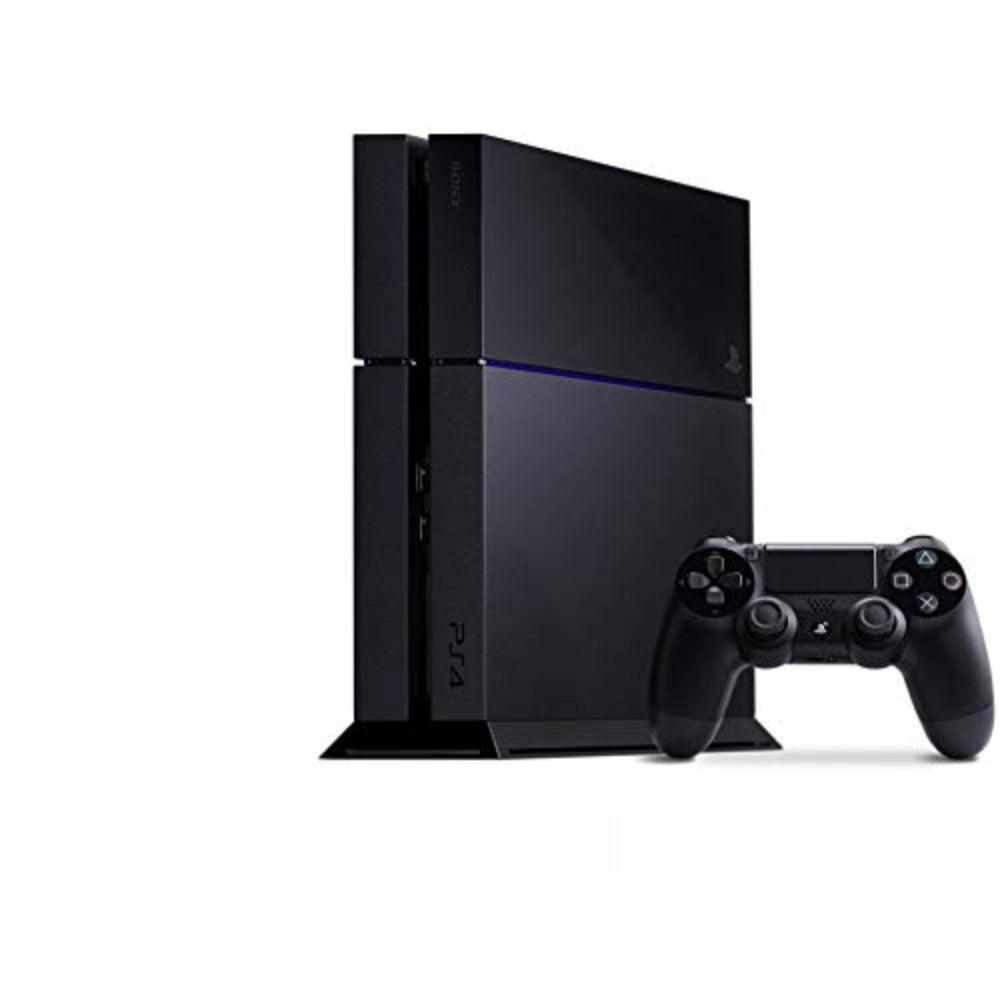 Compare PlayStation 4 Standard Edition 500 GB for gaming, black plastic casing, renewed condition with full functionality and reliable performance at KSA Price