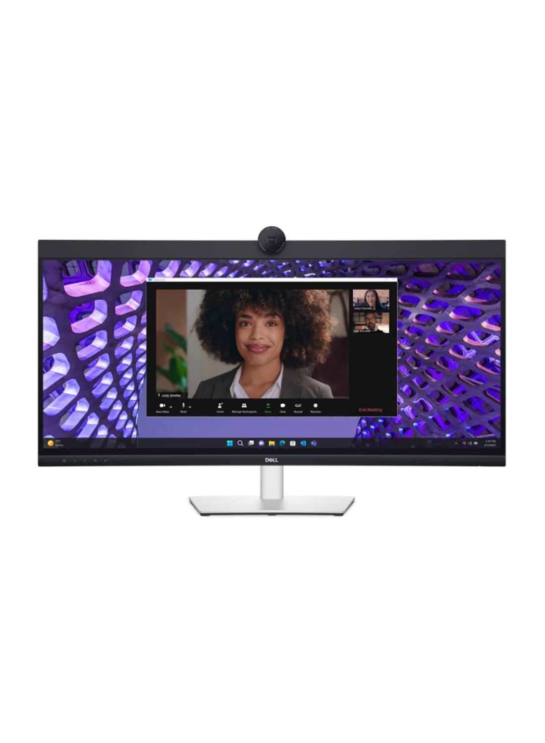 Compare 34Inch Curved Conferencing Monitor WQHD IPS Display, 60Hz Refresh Rate, Up to 5ms Response Time, 3800R Curved, Height, Swivel & Tilt Adjustability, BuiltIn Camera & Speaker P3424WEB Black at KSA Price