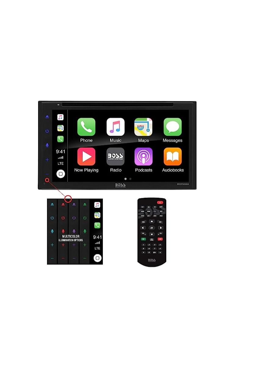 Compare Boss Audio Systems Bluetooth 320W InDash DoubleDin Featuring 6.75 171mm. Capacitive Touchscreen DVD MP3 CD AM FM RECEIVER BVCP9690A at KSA Price
