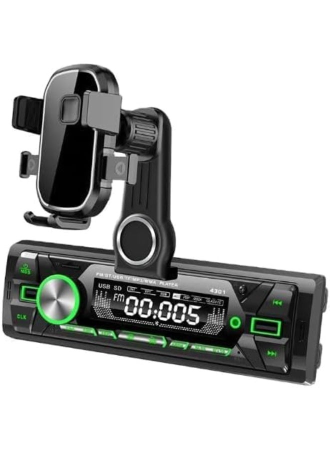 Compare Car MP3 Player with Phone Mount, Digital Display, USB Compatible, TF Card Support, Universal Vehicle Audio System at KSA Price