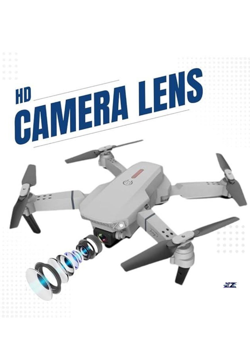 Compare Drone with 360° Roll | 150m Range | Dual HD Camera Lens | 2530 Min Flight Time | Speed Control, Gesture Manipulation, Optical Flow, Avoidance | 1 Batteries Grey at KSA Price