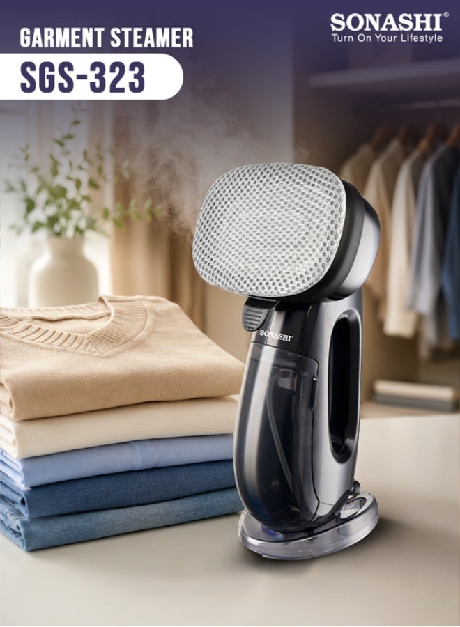 Compare Garment Steamer With Digital LED Display | 3 Level Steams  LowMediumHigh | Continuous Work 30 Min With AutoShut Off Function | Detachable Tank Capacity & Removable Fabric Brush 300 ml 2000 W SGS323 Black at KSA Price