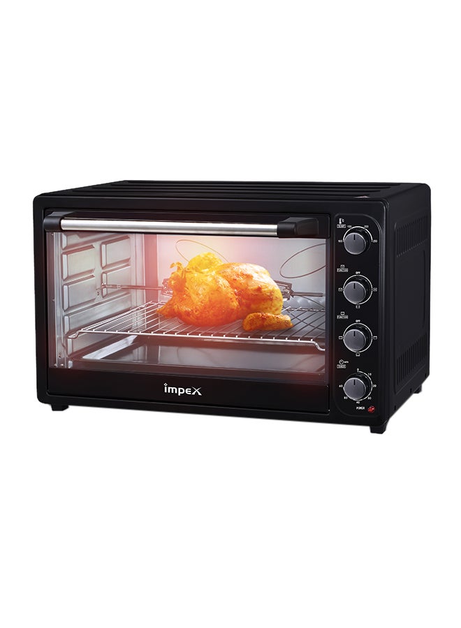 Compare Electric Oven 100 Ltr | 2200W | Adjustable Temperature 100250°C | 60Min Timer with Bell | 12 Stage Heating Selector | Rotisserie & Convection Functions | Inner Light & Indication Light 100 L 2200 W OV 2904 BlackSilver at KSA Price