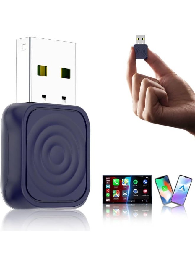 Compare Wireless CarPlay Adapter – Convert Wired to Wireless Apple CarPlay & Android Auto, Fast Bluetooth 5.3 & 5.8GHz WiFi, Mini USBTypeC Plug & Play with Stable NoDelay Connection at KSA Price