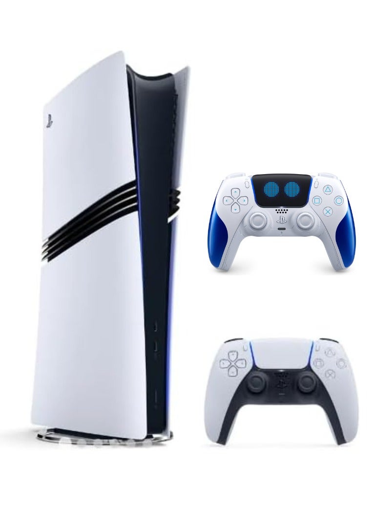 Compare PlayStation 5 PRO Digital Console with PS5 dualsense Astro Bot controller at KSA Price