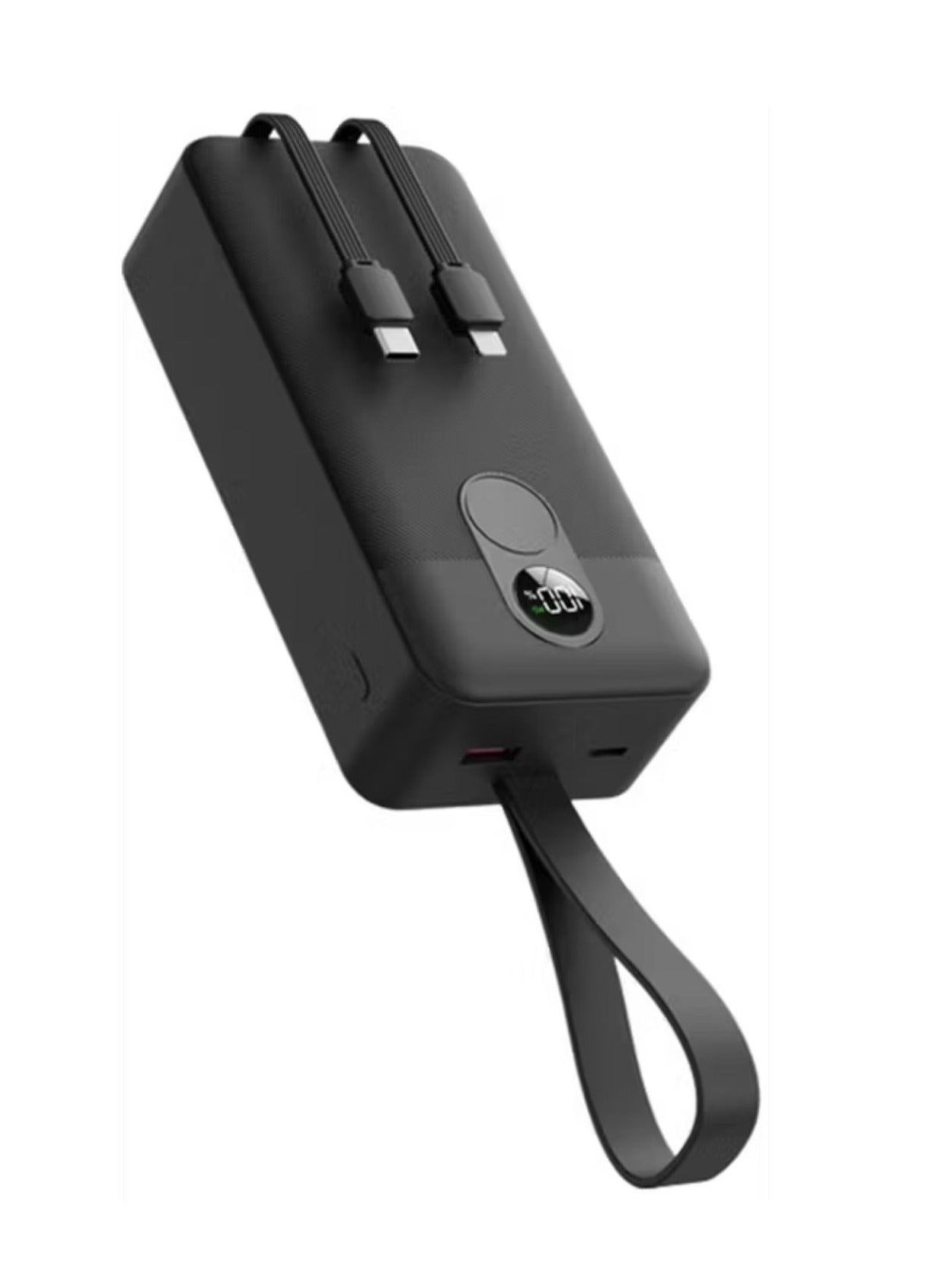 Compare 30000mAh Power Bank with Builtin TypeC & Lightning Cables, 22.5W Power Delivery, Simultaneous Charging, 0%60% Charge in 35 Minutes, Digital Display  Black at KSA Price