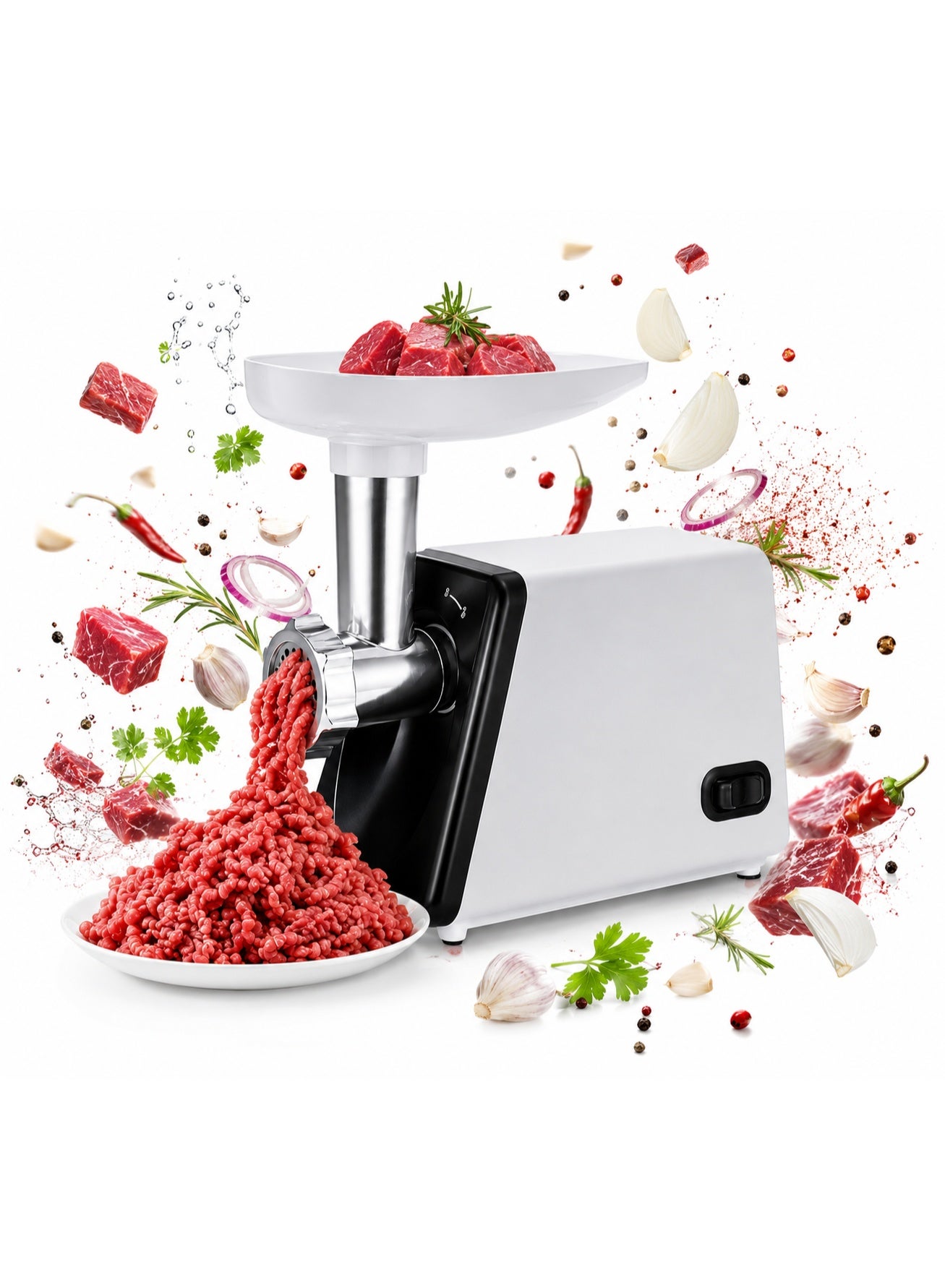 Compare SOKANY SK312 2500W Meat Grinder with Super Power & Precision Design – Silver at KSA Price