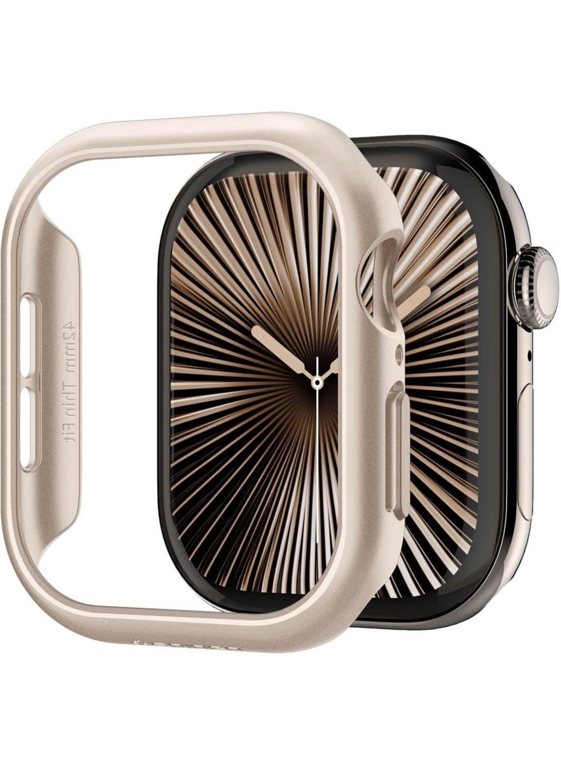 Compare Thin Fit Apple Watch Series 1110 42mm Case Cover 2024  Starlight at KSA Price