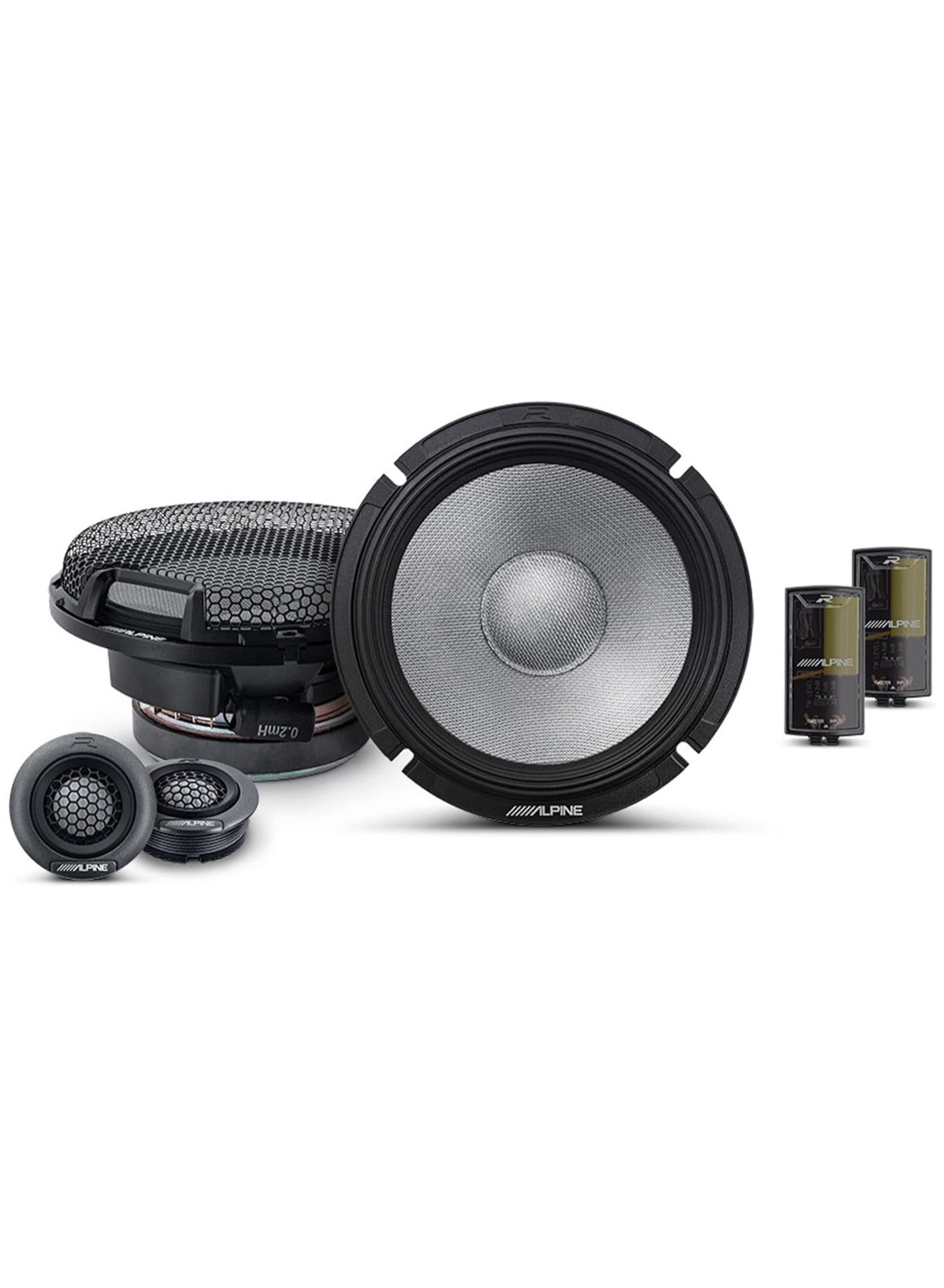 Compare Alpine RSeries R2S65C 612 2Way Component Speakers with 300 Watt Peak Power at KSA Price
