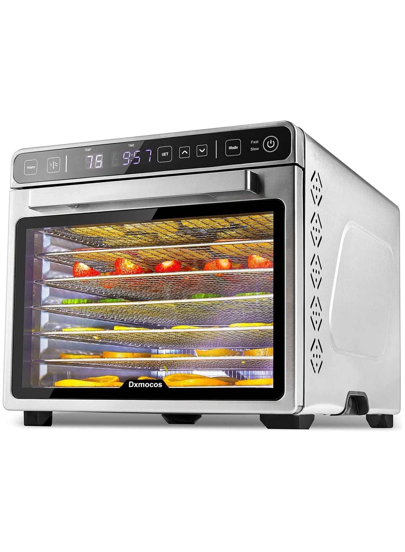 Compare Dxmocos 7 Layer Food Dehydrator Machine, Digital Adjustable Timer and Temperature Control, Dryer for Herb, Meat, Beef, Fruit and Vegetables, Over Heat Protection, Stainless Steel Trays at KSA Price