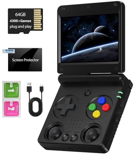 Anbernic RG34XXSP Foldable Retro Handheld Game Console…