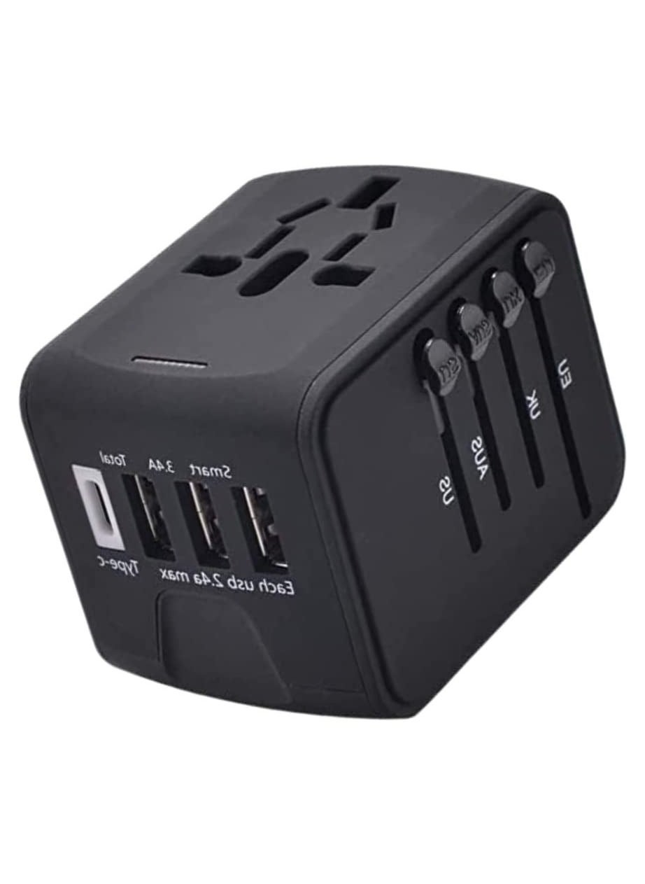 Universal Travel Adapter with 4 Ultra-Fast USB…