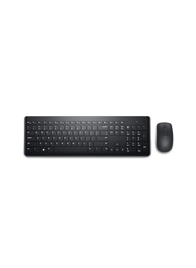 Compare Dell Wireless Keyboard and Mouse  KM3322W, Wireless  2.4GHz, Optical LED Sensor, Mechanical Scroll, AntiFade Plunger Keys, 6 Multimedia Keys, Tilt Leg  Black Black at KSA Price