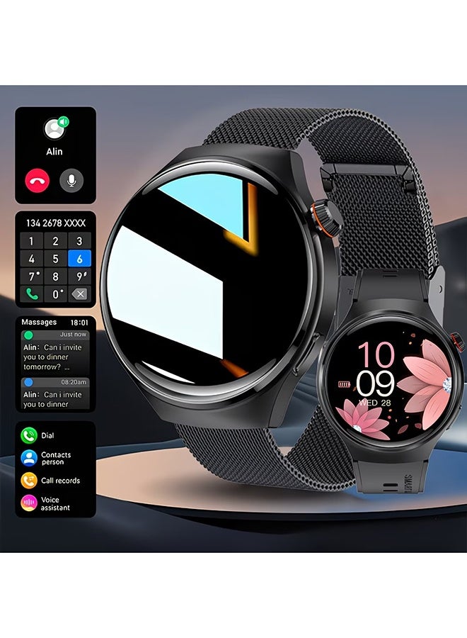 Compare Outdoor Sports Smartwatch, HD Display, Wireless Calling, Message Notifications, 100+ Sports Modes, Fitness Tracking, Pedometer, and Distance Tracking for Men,Gift Black Strap at KSA Price