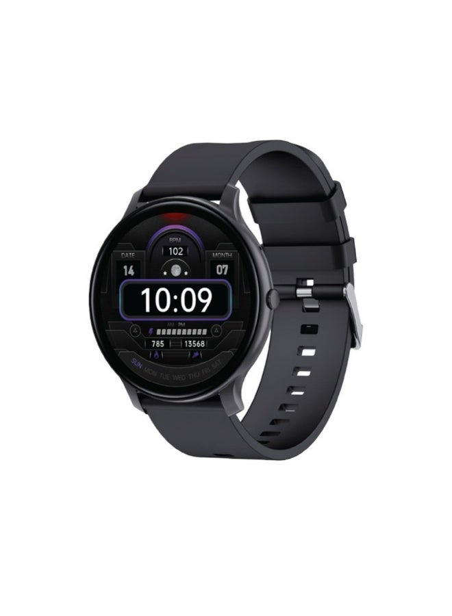 Compare GTFIT Smart Watch with 1.45” AlwaysOn Display, Bluetooth Calling, Heart Rate & Sleep Monitoring, Multiple Sports Modes, IP68 Waterproof, 57 Days Battery, Magnetic Charging – 22mm StrapBlack at KSA Price